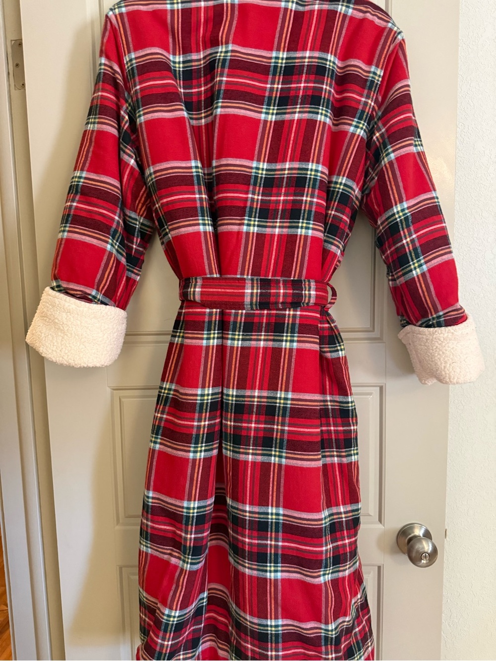 Lands End Plaid Robe - Picture 5 of 5